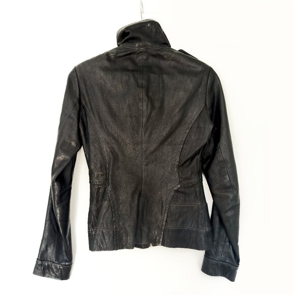 Danier Genuine Women's Leather Jacket, UK 6-8 - Picture 2 of 3